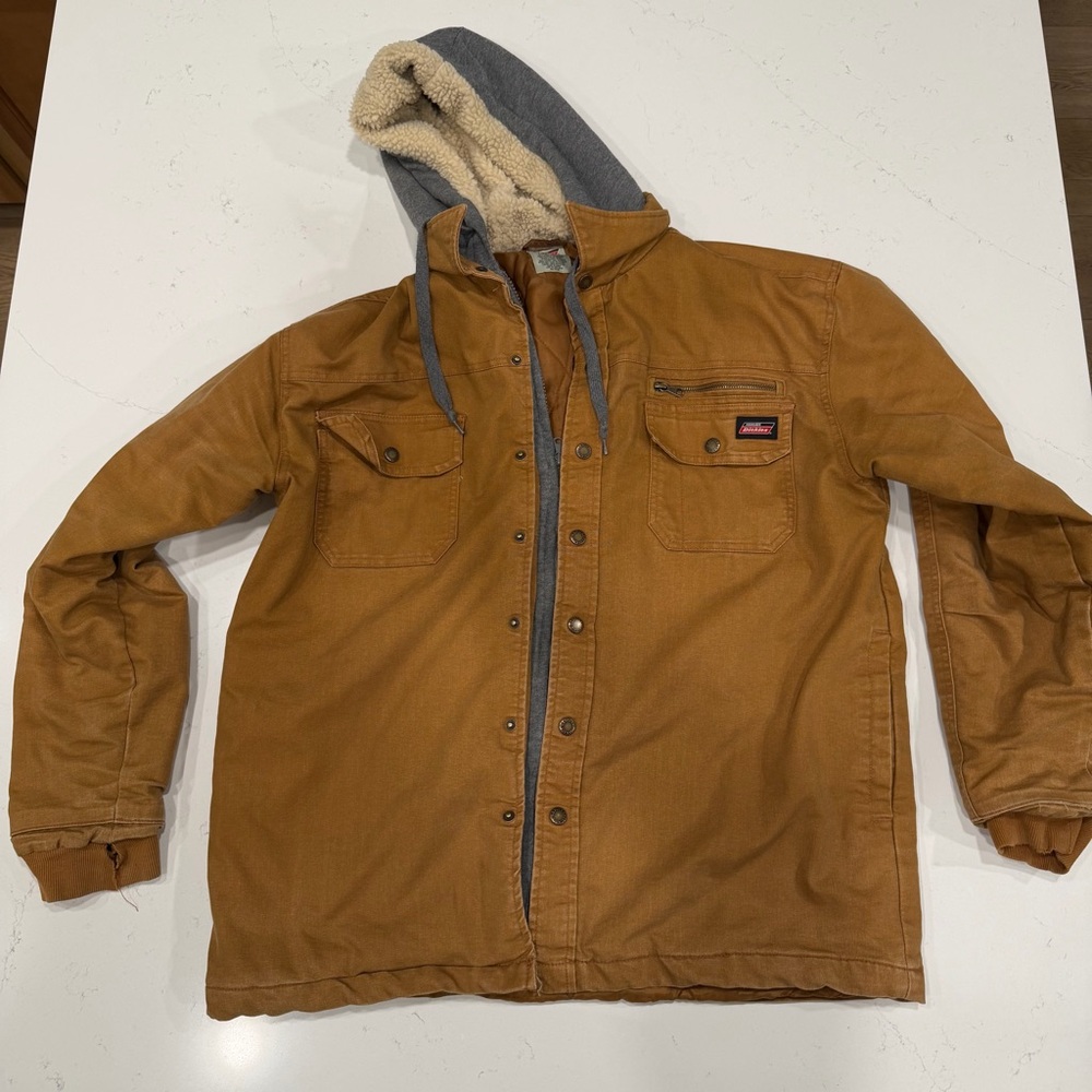 Dickies Men’s Sherpa-Lined Duck Jacket Large